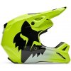 FOX prilba V1 Shield fluo yellow - S