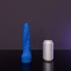 Erotixxx Toys Sea Monster Red & Black 40% M, prémiové silikónové dildo s Vac-U-Lock 25,1 x 4–6 cm