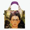 Skladacia nákupná taška LOQI FRIDA KAHLO Self Portrait With Hummingbird