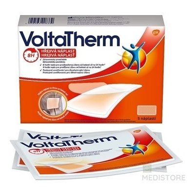 VoltaTherm hrejivá náplasť na úľavu od bolesti 1x5 ks