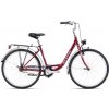 CTM OLIVIA 1.0 26 dámsky bicykel, bordová perleť / strieborná Rám: 17