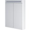 Mereo CN416GB Siena, kúpeľňová galérka 64 cm, zrkadlová skrinka, biela lesk