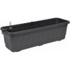 Hrantík samozavlažovací PLASTKON Fantázia antracit 80cm