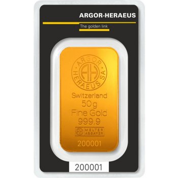 Argor-Heraeus zlatá tehlička 50 g