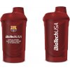 BioTech USA FC Barcelona Shaker 600 ml, červená