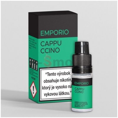 10 ml Cappuccino Emporio e-liquid, obsah nikotínu 6 mg