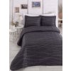 L'essentiel Sada přehozu na postel s povlaky na polštáře Verda Claret 200x220 cm antracitová