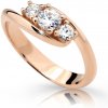 Danfil DLR2333 ružové zlato s kubickým zirkónom povrchový lesk