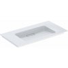 Geberit ONE - Umývadlo nábytkové, 900x480x130 mm, skrytý prepad, bez otvoru na batériu, vodorovný odtok, KeraTect, biela 505.005.00.1