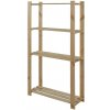 ATMOWOOD Drevený regál 150 x 80 x 28 cm