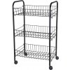 Kúpeľňový regál Storage Solutions čierny 40 x 26 x 62 cm
