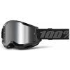 Brýle 100% Strata 2 Black/Mirror Silver Lens