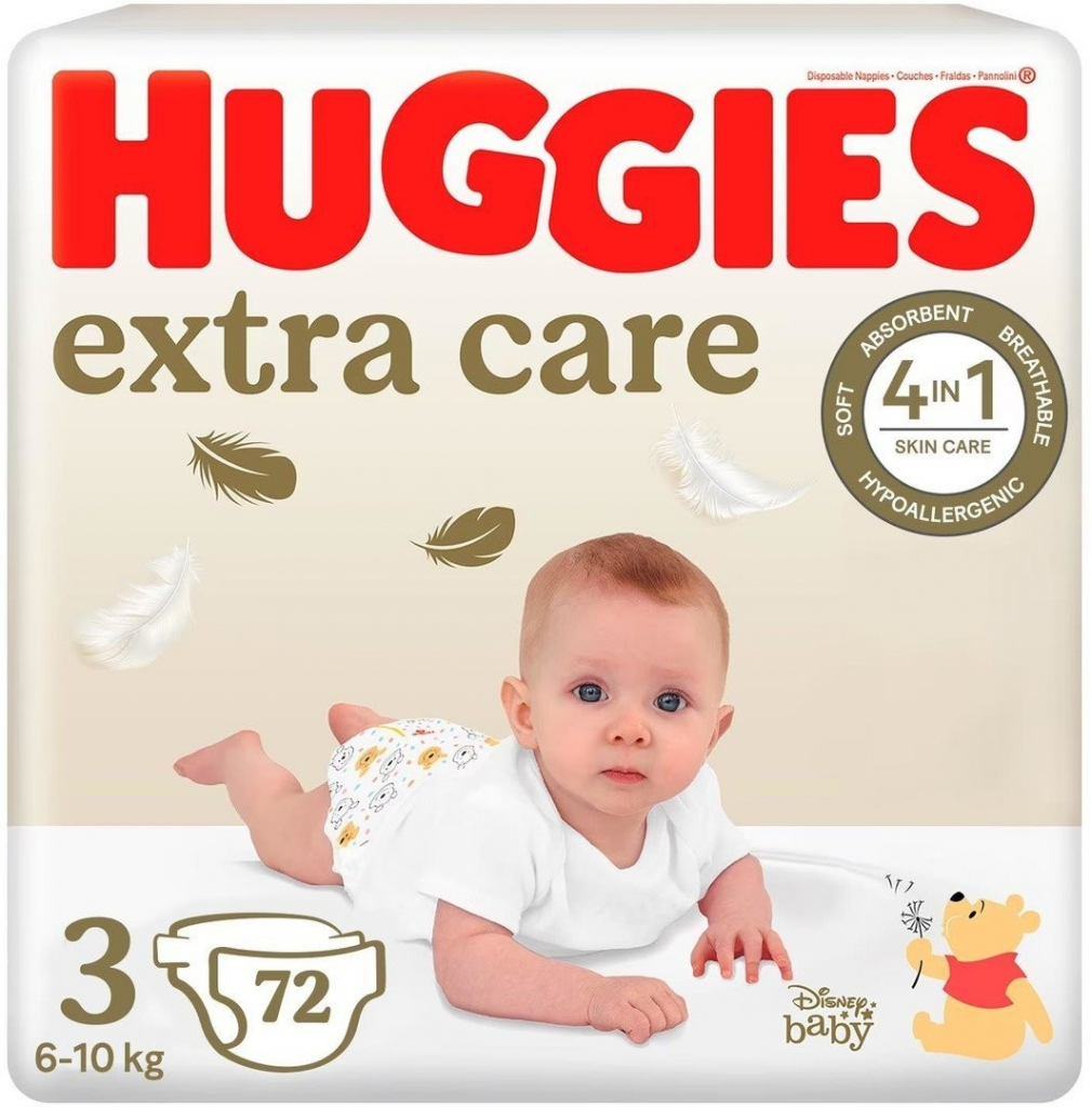 HUGGIES Elite Soft 3 5-9 kg 72 ks