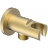 SAPHO - Pevný držiak sprchy, oválný, s vyústením, zlatá matná 1205-09GB