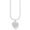 Thomas Sabo KE2046-051-14-L38V Silver Pavé Heart Necklace 36-38 cm