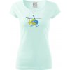 Vrtuľník rescue - Dámske tričko Pure - 2XL ( Frost )