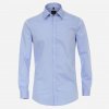 VENTI Modrá pánska košeľa, rukávy 72 cm, Body fit Veľkosť: 40 (M) VENTI