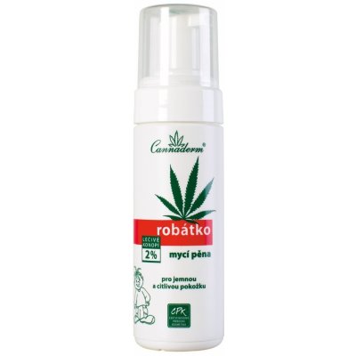 Cannaderm Robátko umývacia pena 180 ml