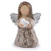 Dekorácia anjel - 1 ks šedobežová