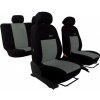 Autopoťahy Elegance šedo-čierne (velour-velour) Pok-ter