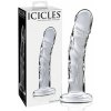 Icicles No. 62 - sklenené dildo s penisom (priehľadné)