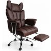 JAKS Otočná kancelárska stolička hnedá Relax pro