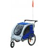 Přívěsný vozík za kolo pro psa 2v1 | modro - bílý BDD1477