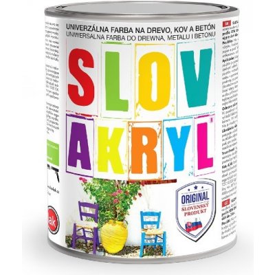 Slovakryl - 0210 hnedý pastel, 0,75Kg