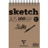 Clairefontaine Sketch Wirebound Pad Skicár 100 A5 90 g