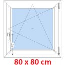 Soft Plastové okno 80x80 cm, otváravé a sklopné