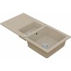 Vima 922 - Granitový drez 960x480x183mm 1,5-sektora s odkvapkávacou plochou, piesková