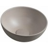 SAPHO MINOR betónové umývadlo na dosku, Ø 26 cm, piesok MR26014