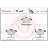 Sada brzdových platničiek, vždy 4 kusy v sade BREMBO P 85 062 (P85062)