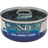 N&D Cat Ocean konzerva Adult Tuna & Sardine & Shrimps 70 g