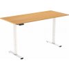 AlzaErgo Table ET2 Essential biely + doska 140 × 80 cm lamino dub
