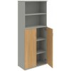 Policová skriňa Strong, 80x192x40 cm, dub/sivá - 1 kus - 1 KS - 4 - nie - 60 mesiacov - 2x plné - rovná - kombinovaná - Hobis - - 80 cm - Strong - 40 cm - 192 cm - dub/sivá - 65.9 kilogramu HOBIS