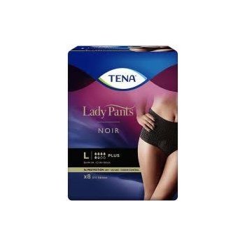 Tena Lady Pants PLUS NOIR LARGE 8 ks