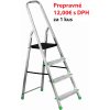 Schodíky hliníkové - 7 stupne, 145 cm, nosnosť 120 kg, VASKO