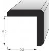 Rohová lišta s fazetou 2400 x 64 x 64 mm smrek