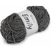Pletacia ženilková priadza Emily 100 g - (41) sivá tmavá