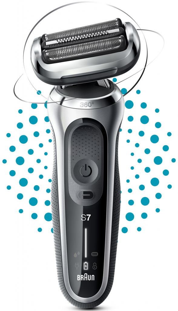 Braun Series 7 71-S1000s Wet&Dry strieborný