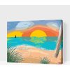 Vymalujsisam.sk Maľovanie podľa čísiel - Maľovaná pláž Veľkosť: 30x40cm, Rám: Bez rámu, iba zrolované plátno