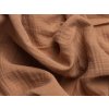 Brotex Mušelínové obliečky hnědé 140x200 70x90