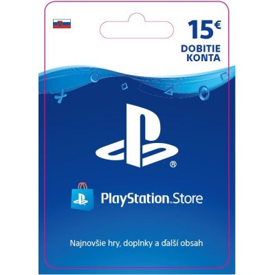 Sony PlayStation Store predplatená karta 15 EUR
