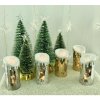 LED sviečka WW zrkadlová 11cm Zlatá