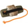 Firedog Snack dummy malý khaki s kožušinovým kruhom