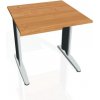 HOBIS Pracovný stôl Cross, 80x75,5x80 cm, jelša/kov