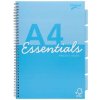 Špirálový zošit, A4, linajkový, 100 listov, PUKKA PAD Unipad Essentials Project Book, mix