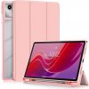 SES 2v1 Smart flip cover+zadný silikónový ochranný obal s držiakom na pero pre Lenovo Tab M11 (2024) - svetlo ružový 16985
