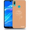Picasee silikónový prehľadný obal pre Huawei Y7 2019 - Peonies